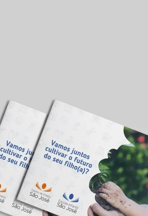 Folhetos promocionais impressos com projeto gráfico da Buffo Design