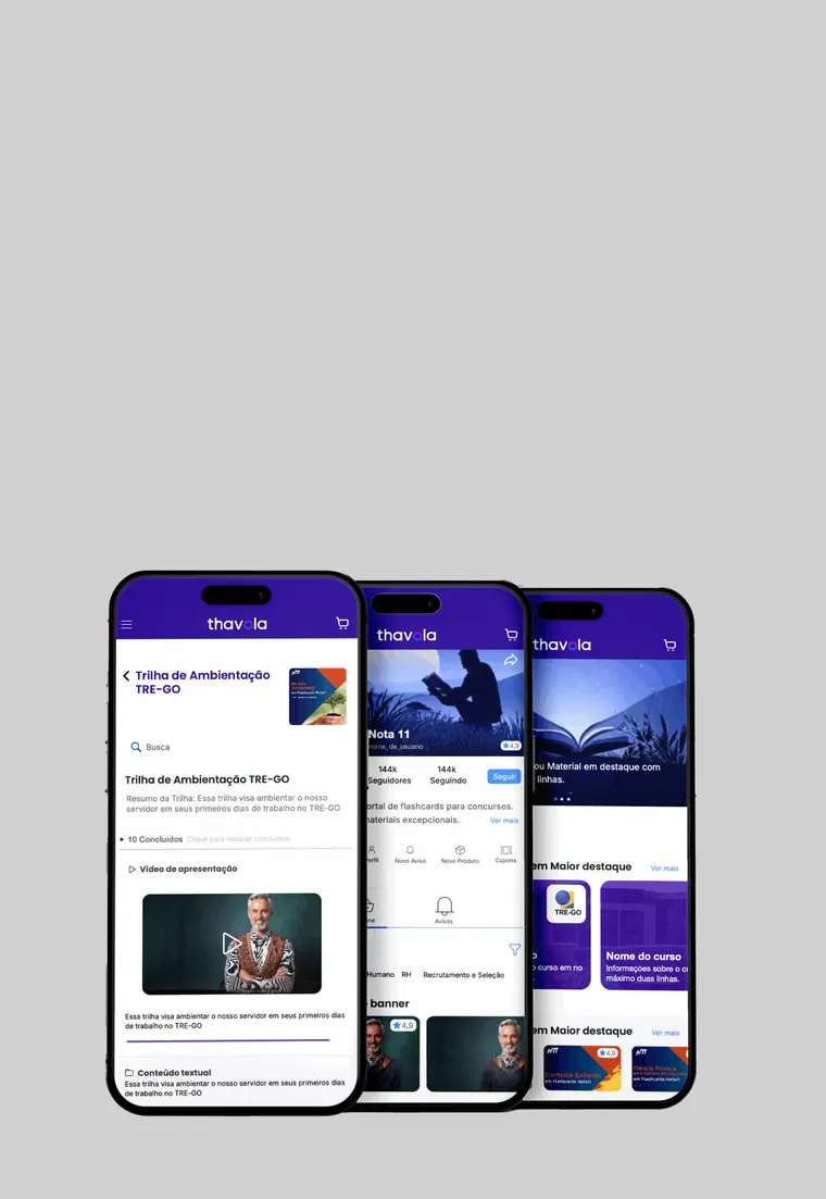 Telas de aplicativo com interface UI/UX em smartphones